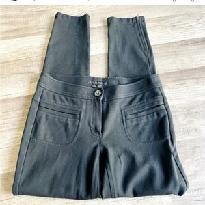 Theory black knit pants size 2